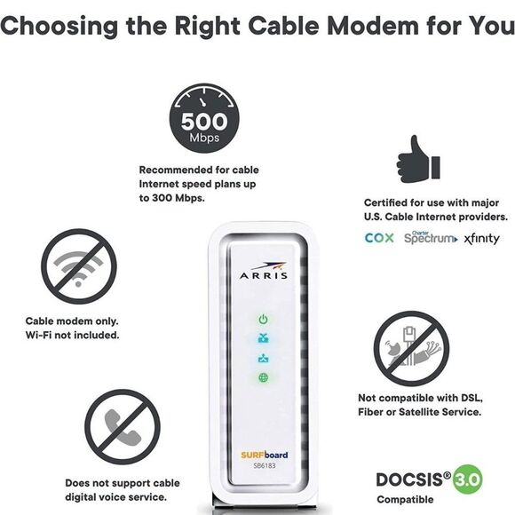 DOCSIS 3.0 Modem SURFboard SB6183 - Picture 10 of 10